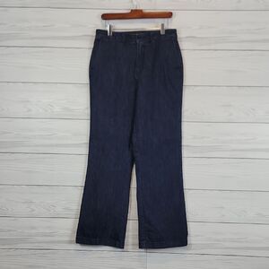 Coldwater Creek Knit Denim Darkwash Flare Leg Womens Size 12